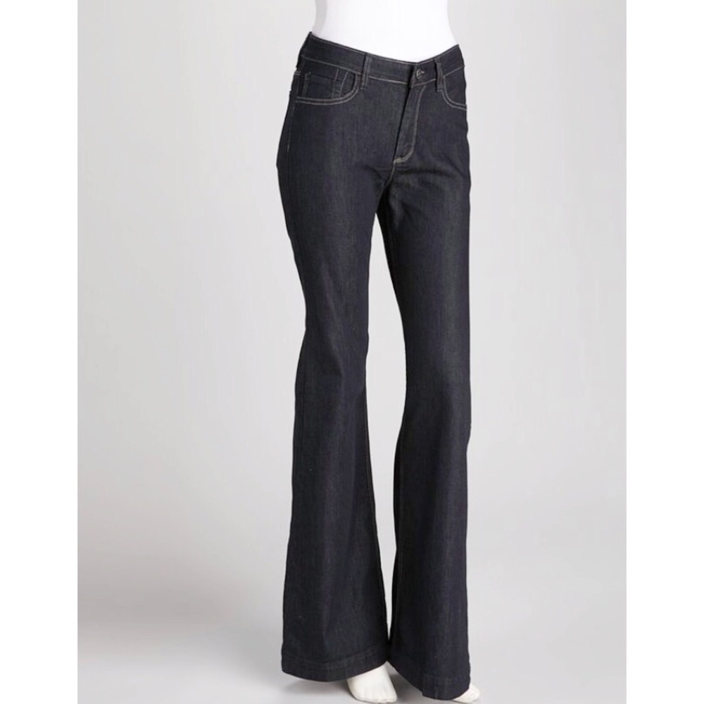 NWT AZI Dark Denim Trouser Jeans High Rise Wide Leg Jeans Women’s Size 12
